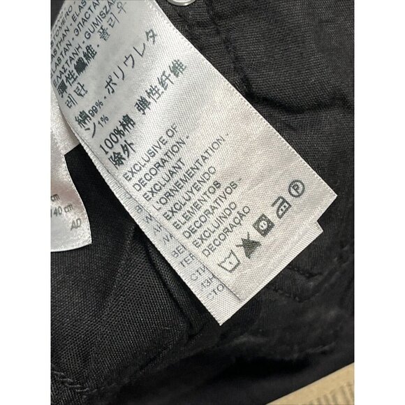 Levis Jeans Womens 24W Wedgie Straight Black Distressed Button Fly Busted Knee - Picture 12 of 12
